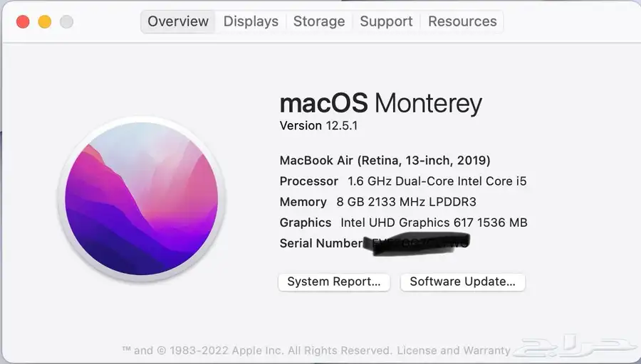 ماك بوك اير 2019 - 128 gb - نظيف جدا index