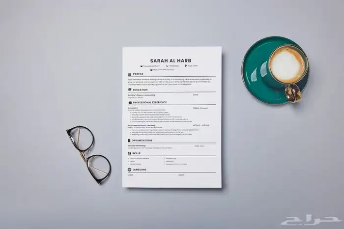 سيرة ذاتية  سي في CV 8