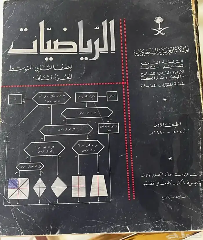 كتاب مادة الرياضيات الصف الثاني متوسط عام 1400 0