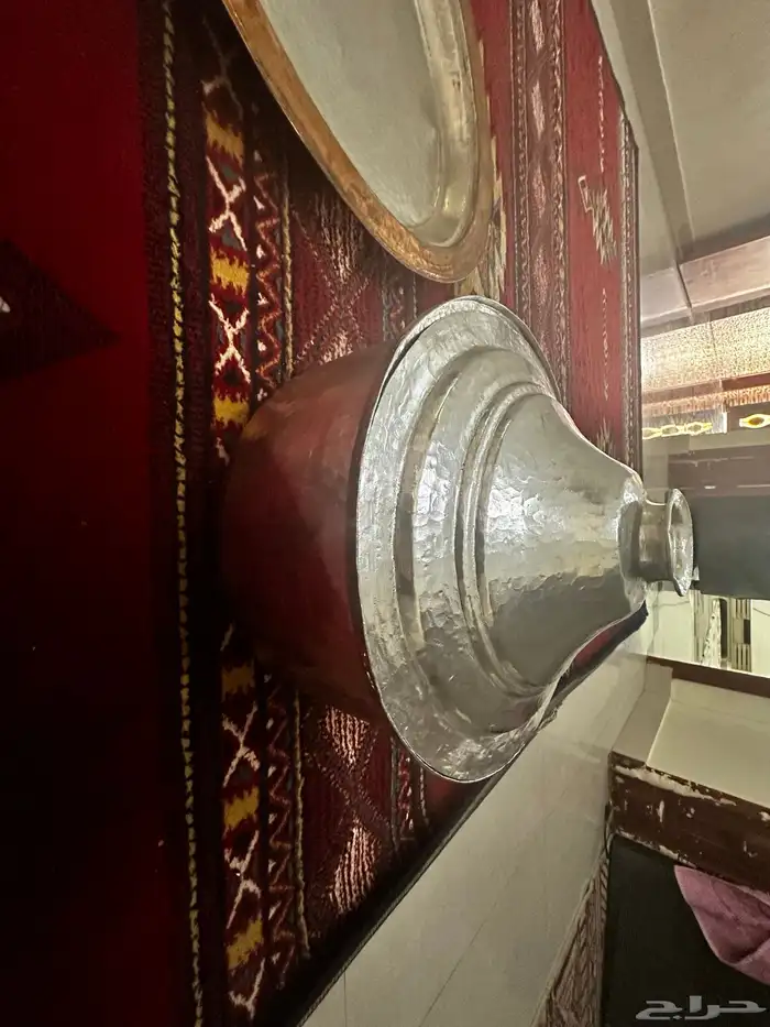 قدر نحاس وصحن 2