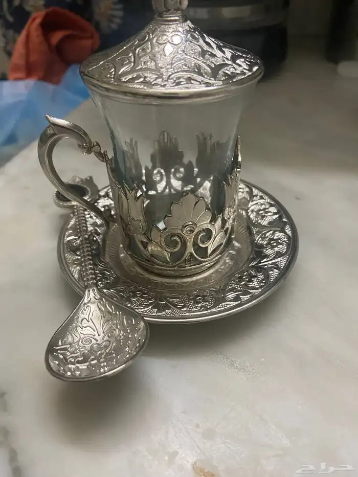 طقم كاسات شاي تركي 4