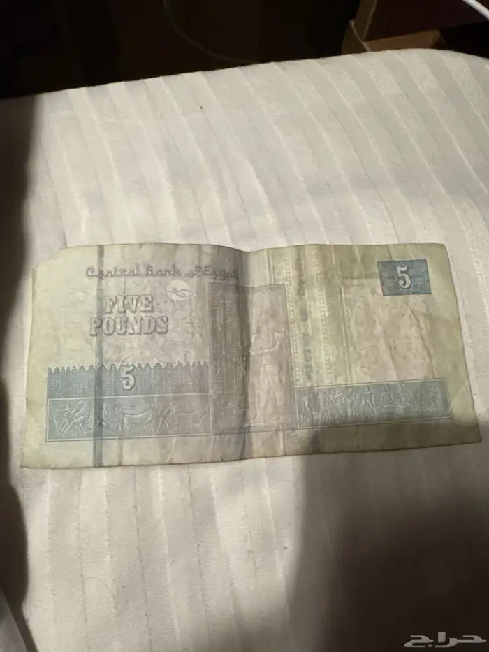 عملة مصرية خمسة جنيهات 1