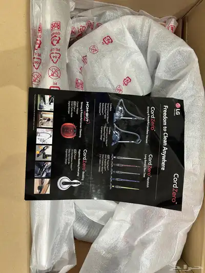 مكنسه جديده بقراطيس الوكاله لم تستخدم المكنسه شحن من LG 4