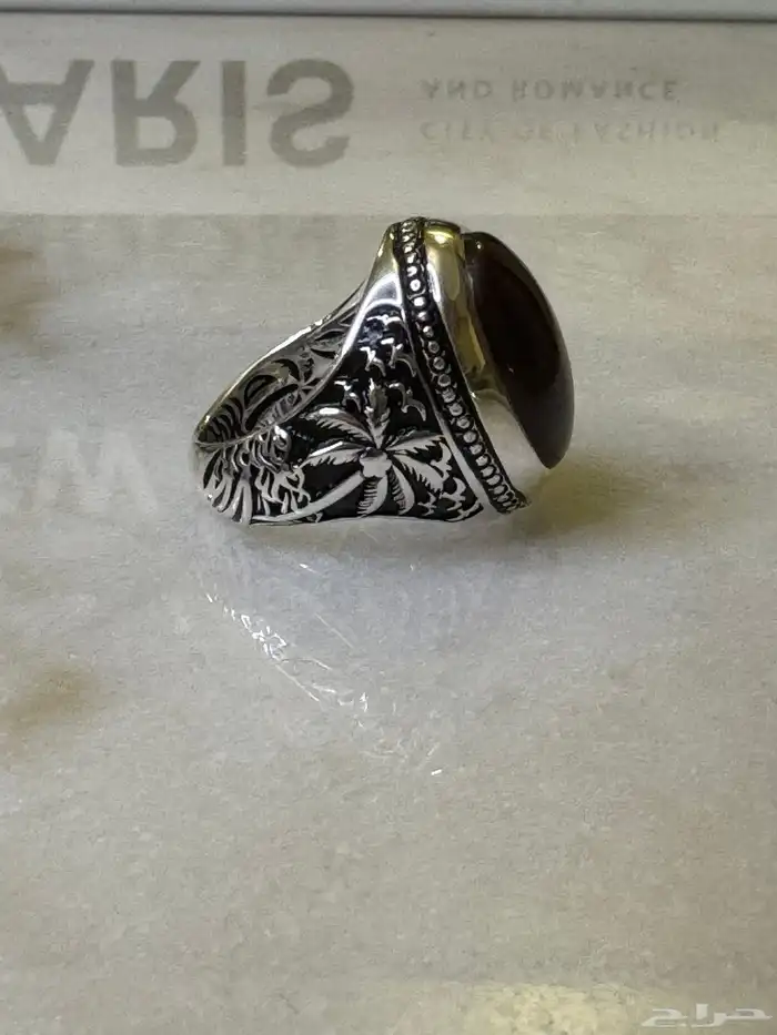 خاتم فضة 990 صياغة عارف 1
