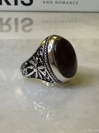 خاتم فضة 990 صياغة عارف 0