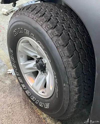 باترول24 جنوط اصليه 5مع كفرات برجستون 4 3