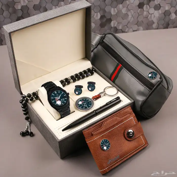 طقم ساعه رجالي بالاسم والصوره 4