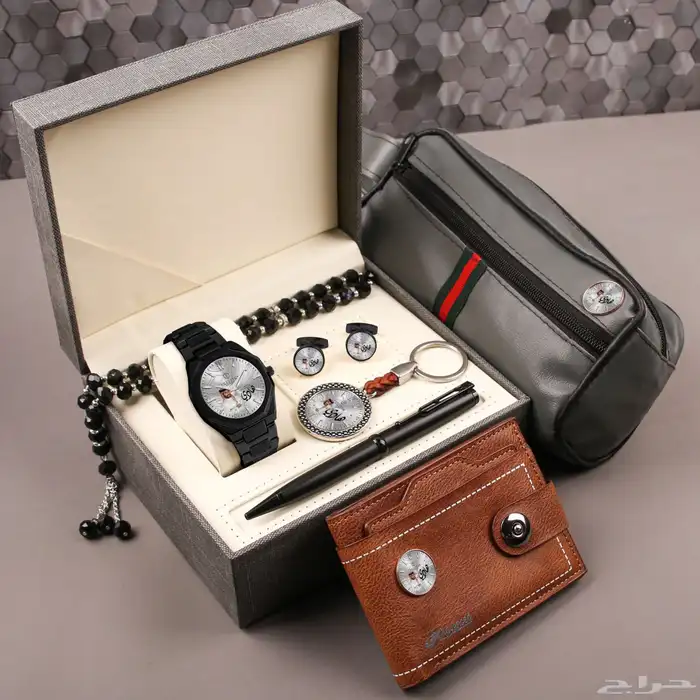 طقم ساعه رجالي بالاسم والصوره 5