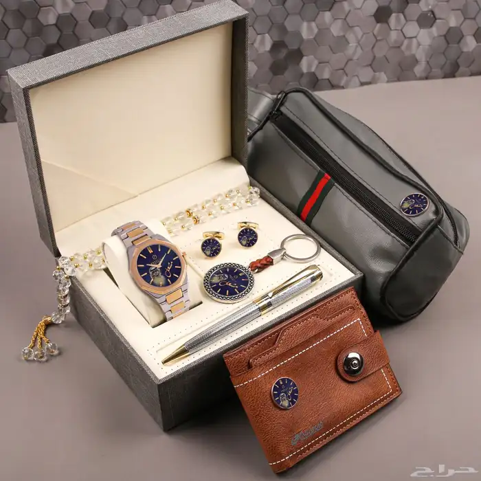 طقم ساعه رجالي بالاسم والصوره 2