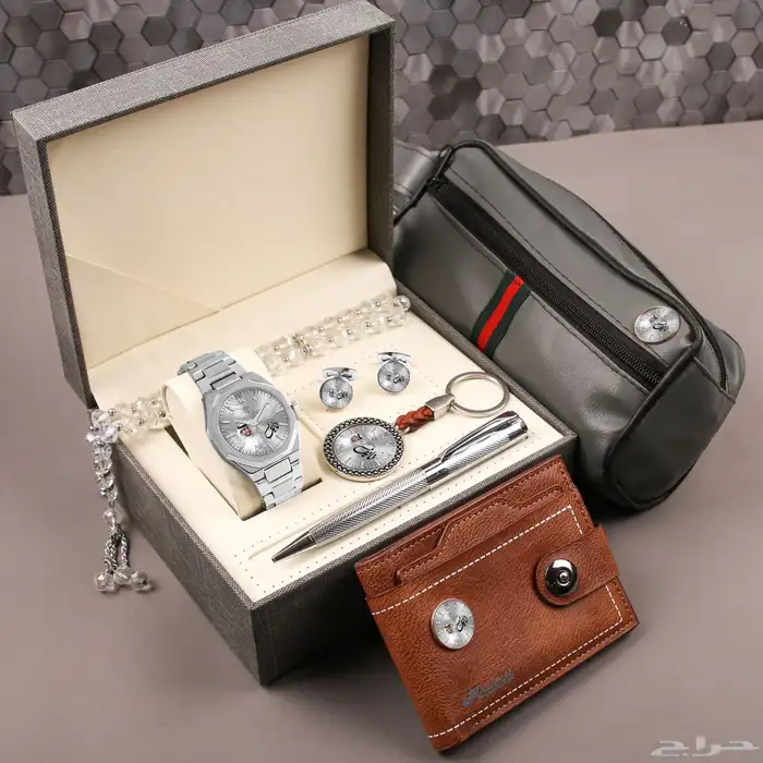 طقم ساعه رجالي بالاسم والصوره 6