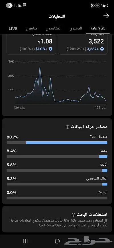 حساب تيك توك للبيع متابعين فوق 478 ألف متفاعل 26