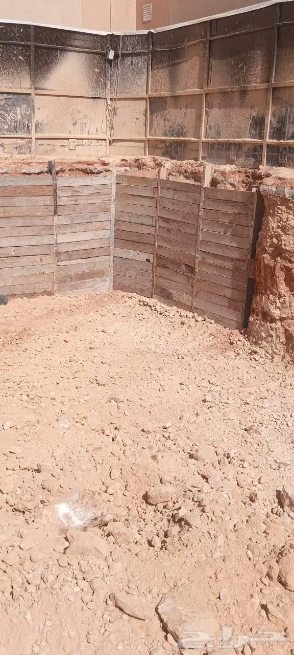 أعمال سند جوانب الحفر وتدعيم التربة بجميع الأعماق والنزح 4