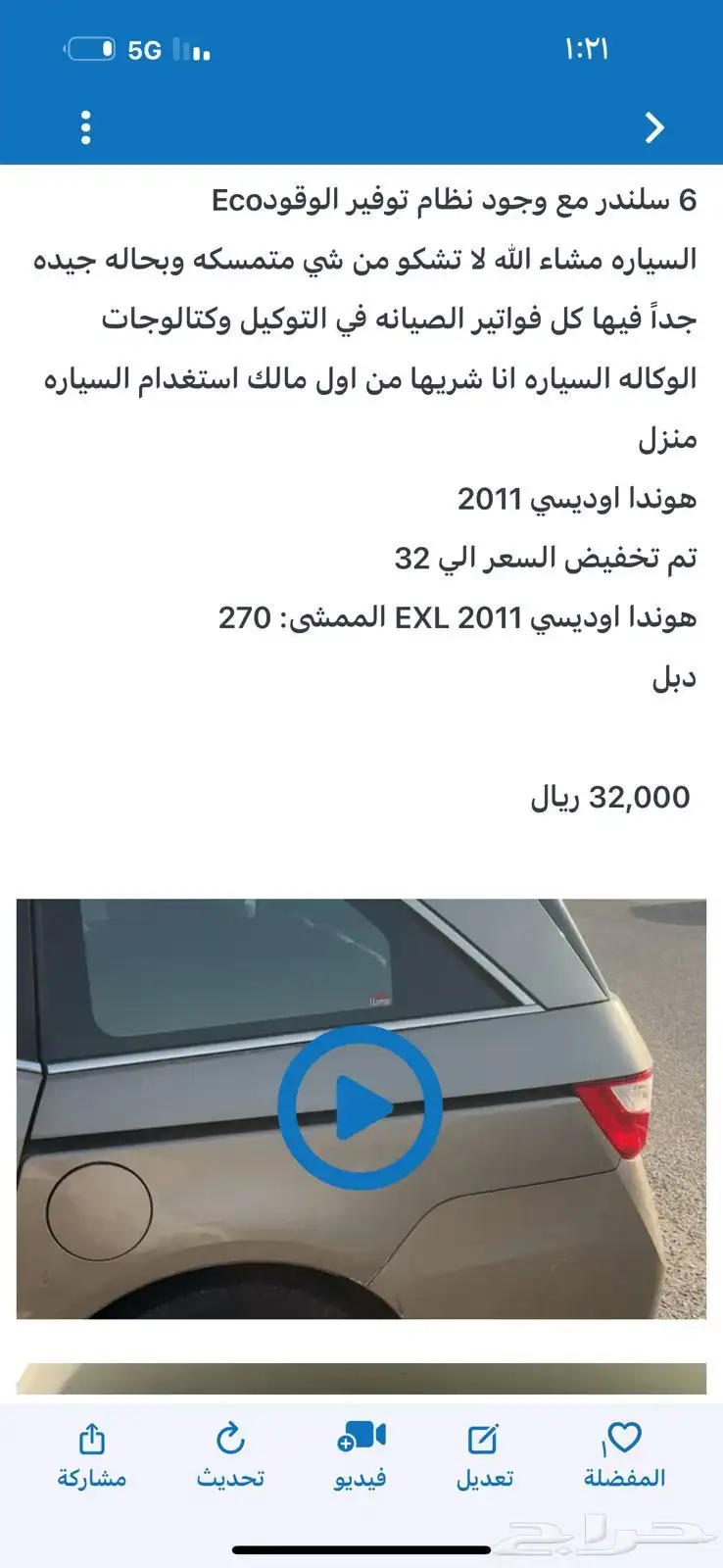 هوندا اوديسي 2011 index