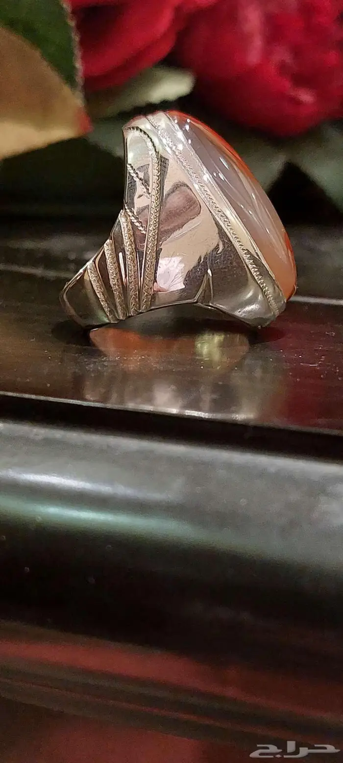 خاتم عقيق يمني راهي 4