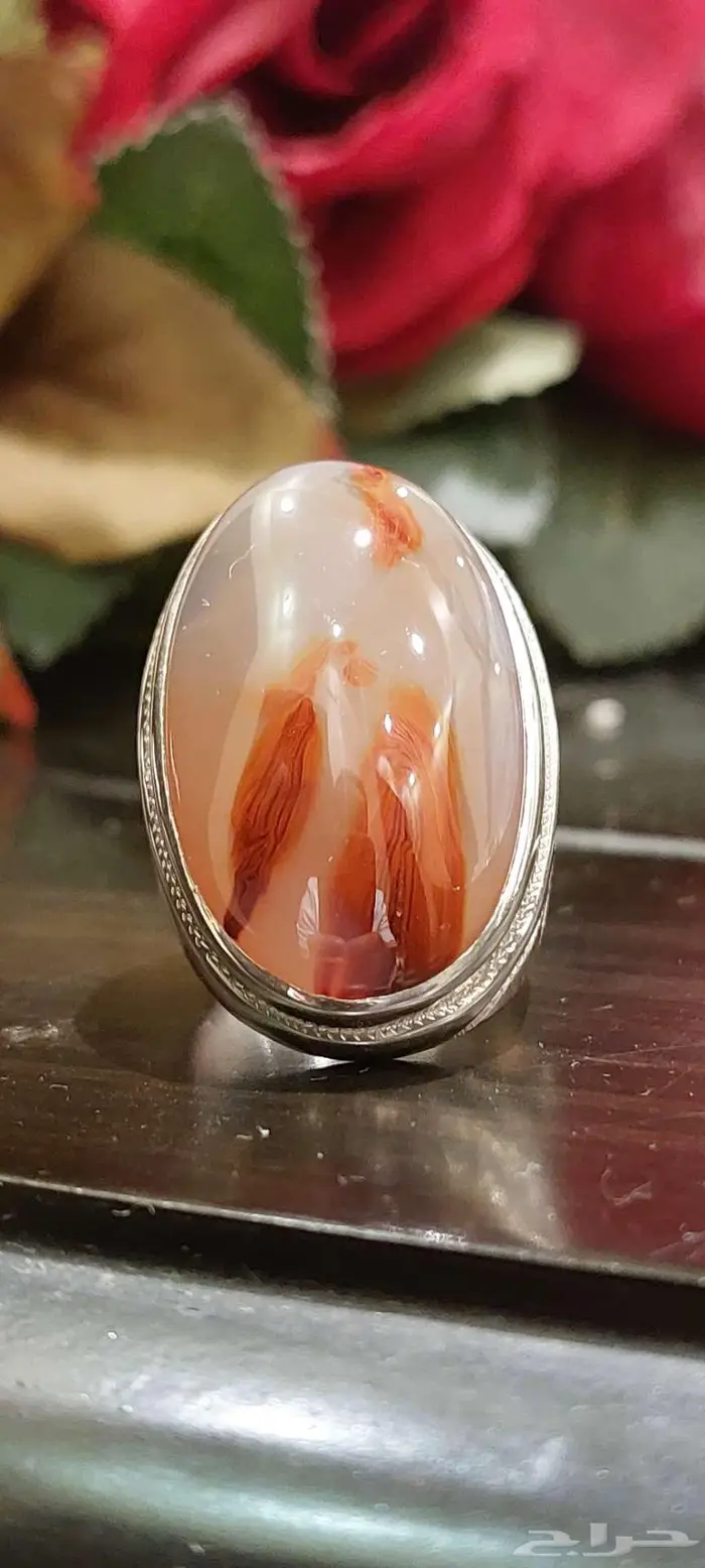 خاتم عقيق يمني راهي 1