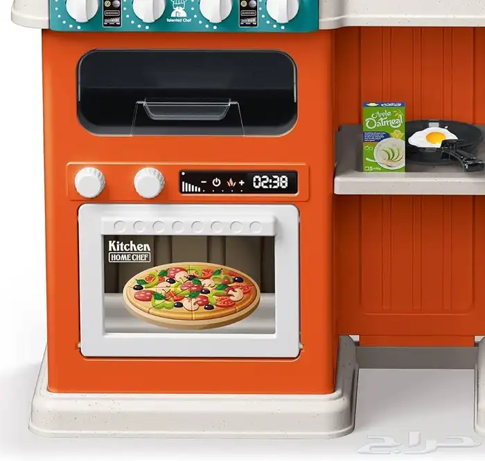 مطبخ اطفال بلاستيك - مطبخ للاطفال بالحجم الكبير مع اكسسوارت 2