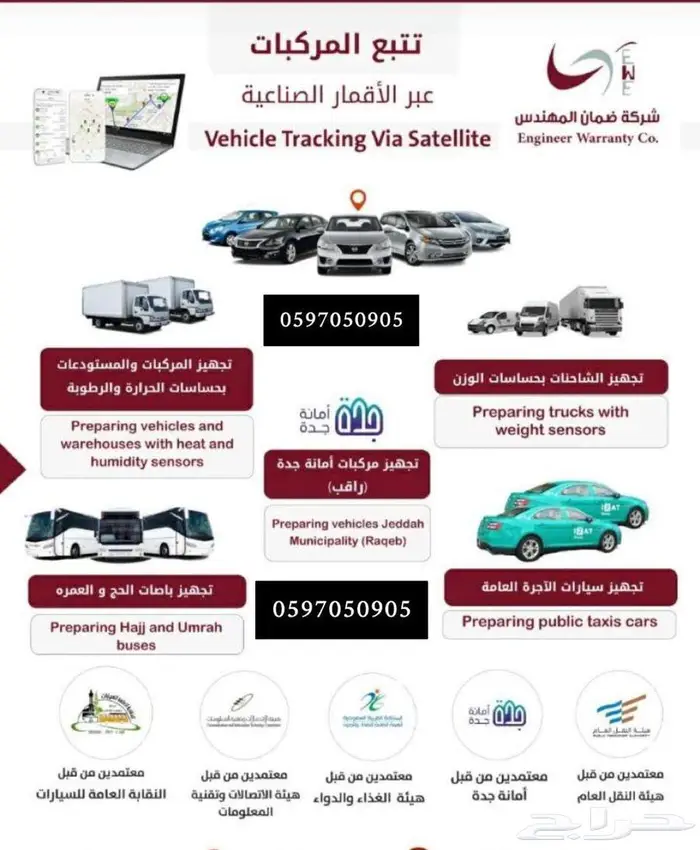 اجهزة تتبع مع الربط مع هيئة النقل 0
