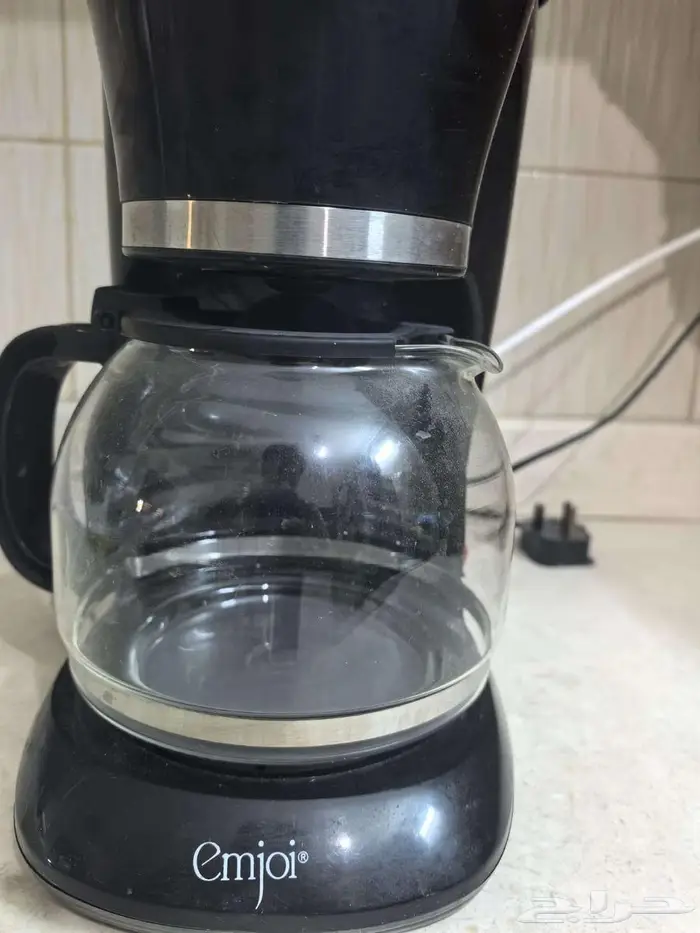 امجوي ماكينة قهوة مفلترة حبوب اسود 2