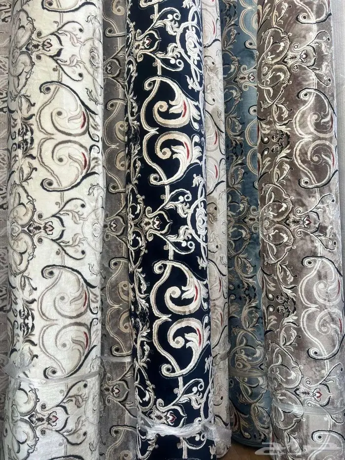 يوجد لدينا جميع انواع الموكيت التركي والحرير الصيني 5