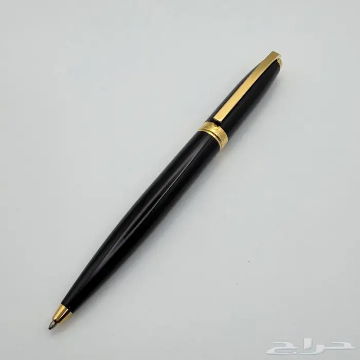 طقم أقلام نادر من S.T. Dupont - تصميم كلاسيكي أسود ذهبي 12