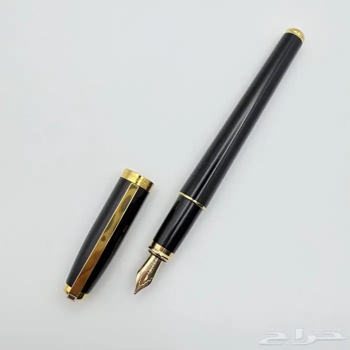 طقم أقلام نادر من S.T. Dupont - تصميم كلاسيكي أسود ذهبي 17
