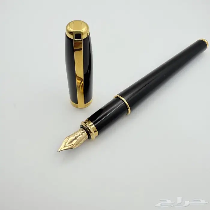 طقم أقلام نادر من S.T. Dupont - تصميم كلاسيكي أسود ذهبي 21