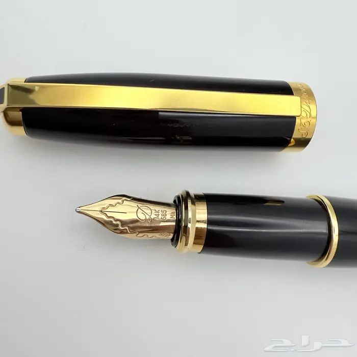طقم أقلام نادر من S.T. Dupont - تصميم كلاسيكي أسود ذهبي 20