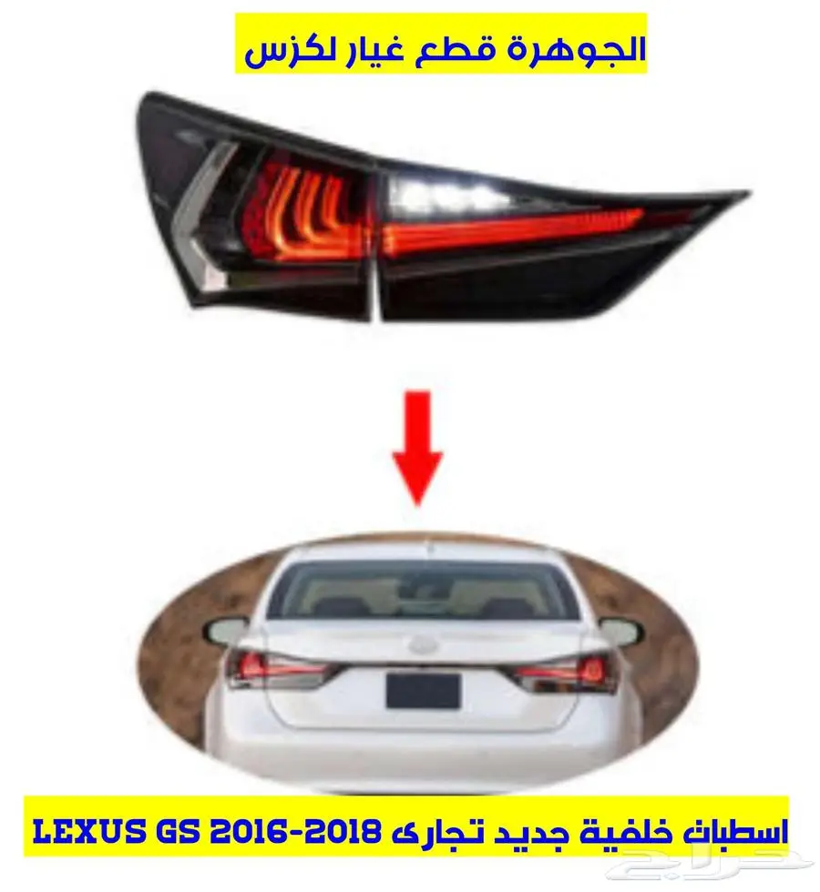 طقم اسطب خلفى جديد تجارى لكزس LEXUS GS 2012 2018 index