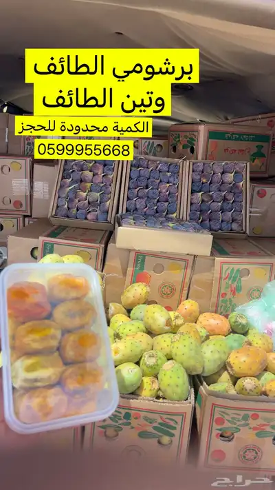 فواكة الطائف وبرشومي وتين وخوخ 3