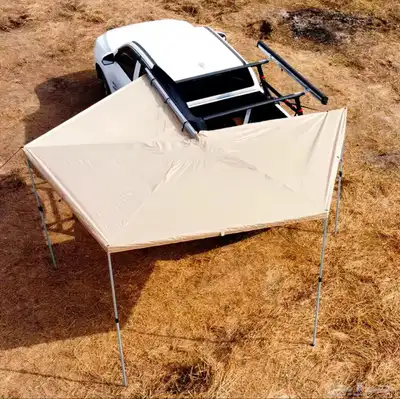 مظلة خيمة جانبية 270 درجة للرحلات والسيارة 4x4 مع ليد 0