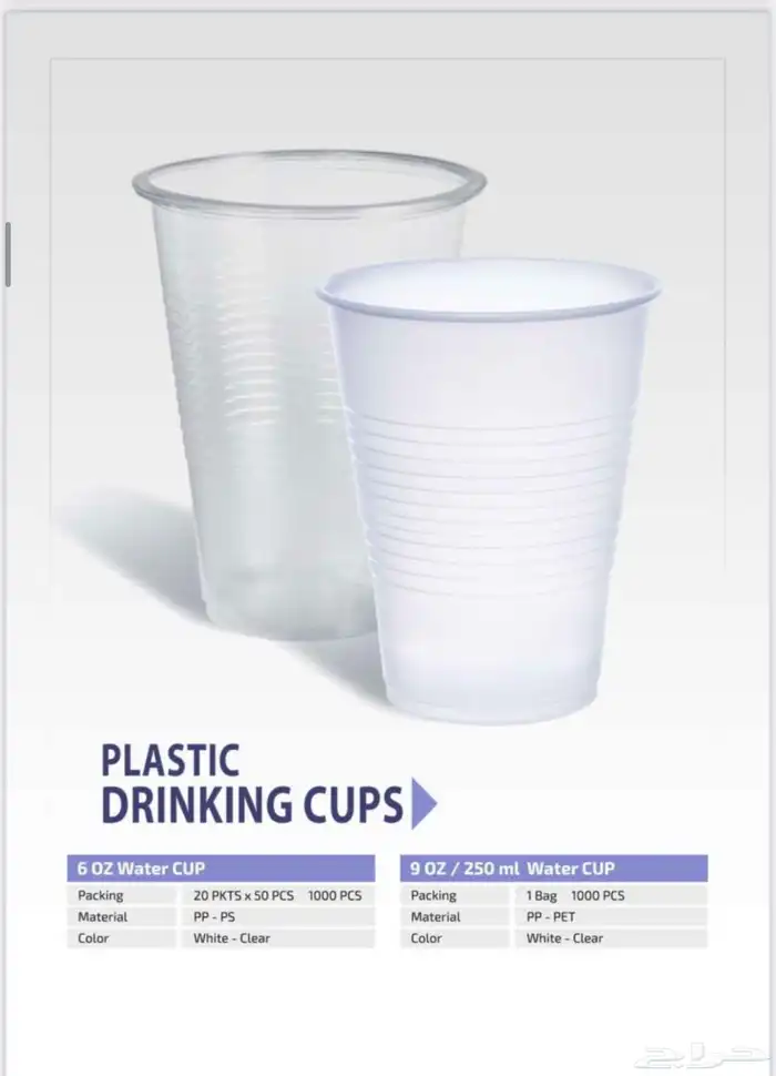 بلاستيكات ( علب واكواب ومشتقاتها ) 0