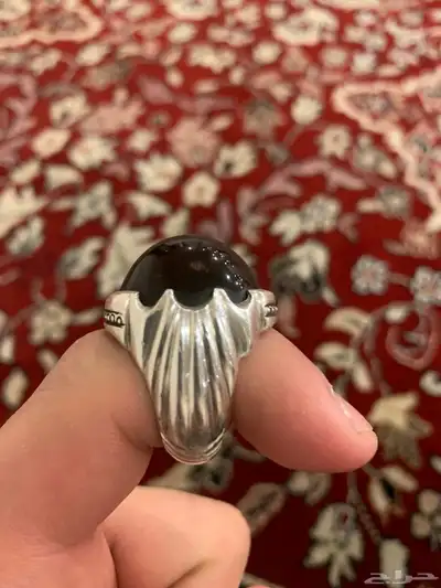 خاتم عقيق زعفراني غير مشف وراهي اقبل البدل 1