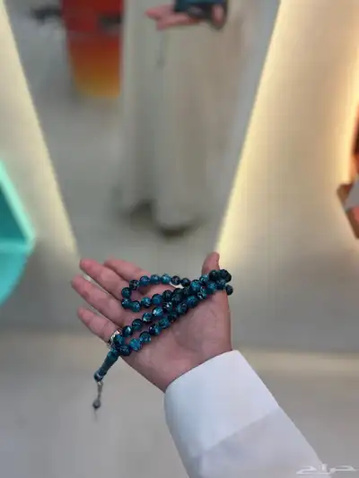 سبحه بكلايت لون تركوازي مخلوط وزنه خفيف استعمال يومي مقاوم 3