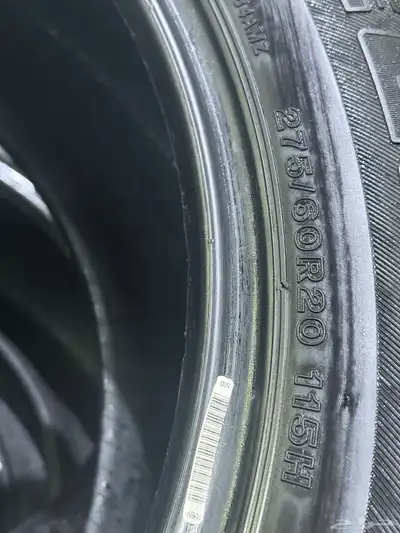 275 60 20 كفرات نيسان بلاتينيوم برجستون نظيفة جدا ومشروطة 4