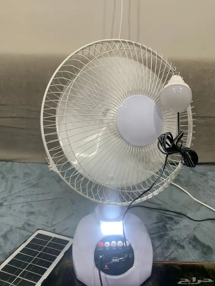 مروحة طاقة شمسية وكهرباء تخزين في البطارية 2