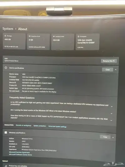 pc للبيع استخدام شهر واحد 1