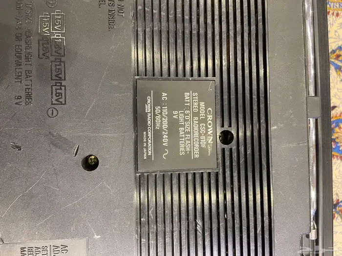 راديو ومسجل   CROWN ياباني 8