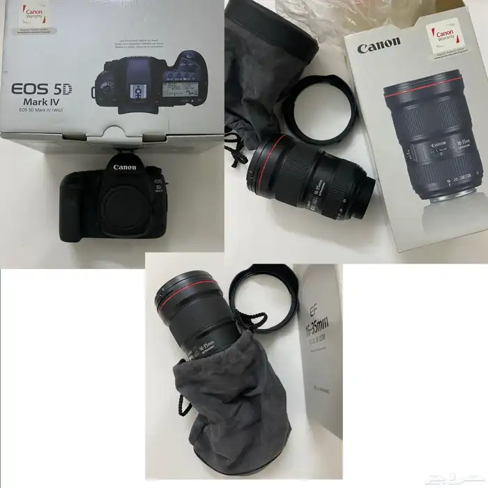 للبيع كاميرا تصوير canon و اضاءة  Godox 1