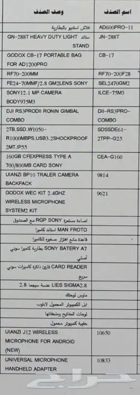 كاميرات تصوير احترافية ودرون وكل مسلتزمات التصوير 18