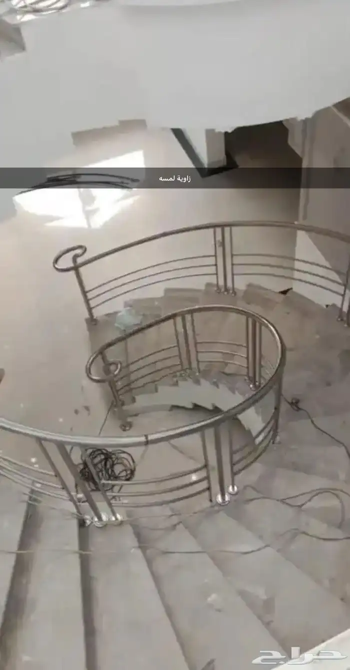 درابزين أستيل زاوية لمسه 7