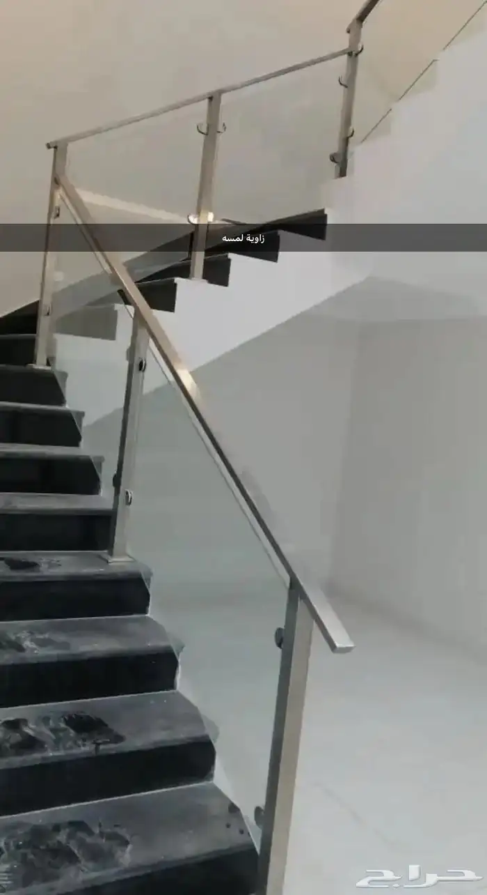 درابزين أستيل زاوية لمسه 21