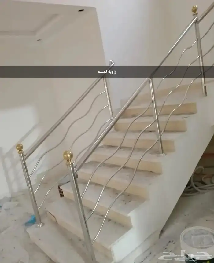 درابزين أستيل زاوية لمسه 20