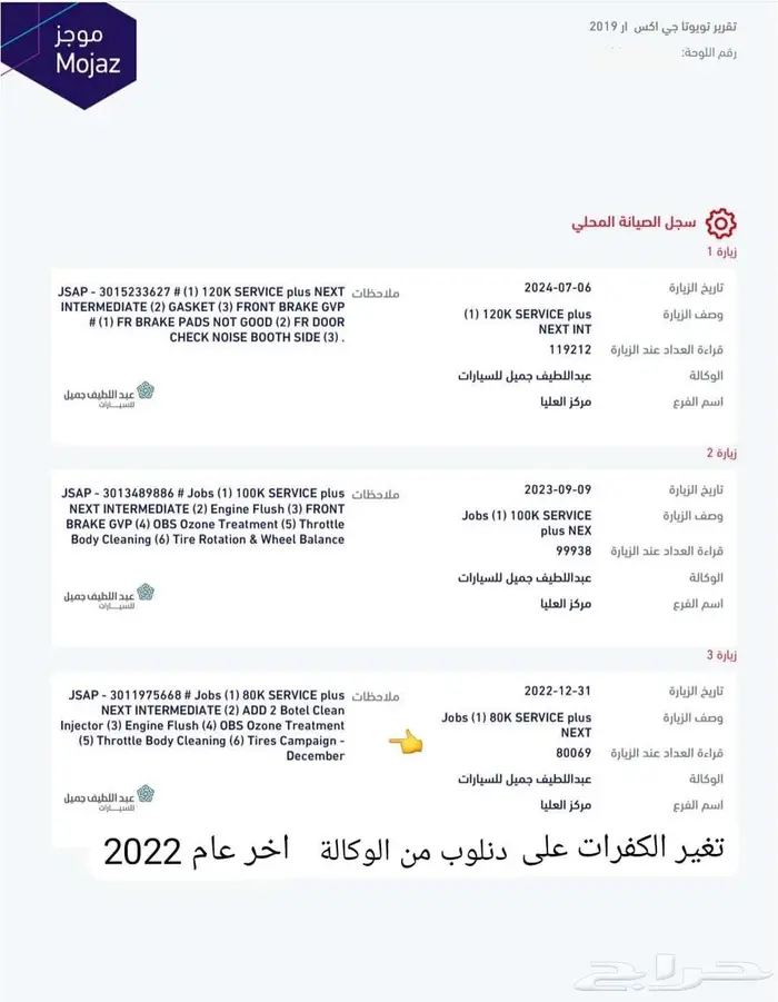 للبيع لاندكروزر تورنق 2019 نظيف جدا تقرير مؤجز متاح 7