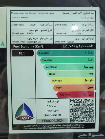 هيونداي اكسنت جميع الفئات 2025 12