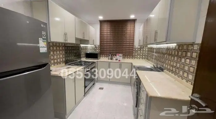 شقة مفروشة غرفتين حي البوادي (العقد سنوي)..عوائل فقط 10