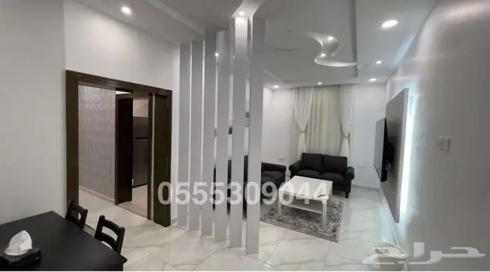 شقة مفروشة غرفتين حي البوادي (العقد سنوي)..عوائل فقط 6