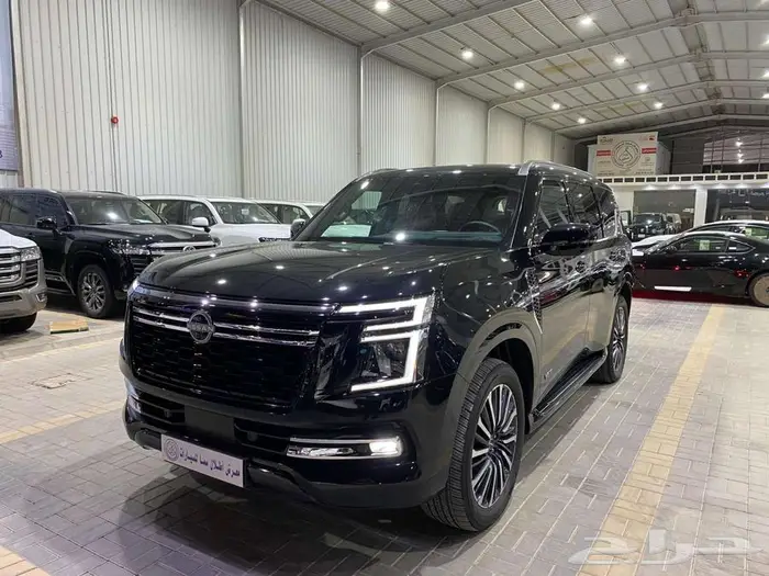 نيسان باترول بلاتنيوم 2025 اسود توين تربو خليجي ماشيه12000كم 7