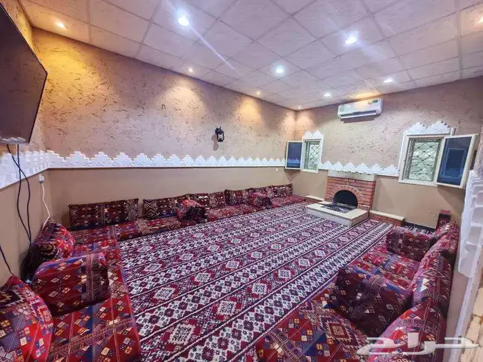 استراحة هابي نايت قسمين كبيره ومسبح كبير بسخان خلف الوسام 4