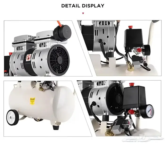 كمبروسر هواء 50 لتر كاتم صوت AIR COMPRESSOR 1