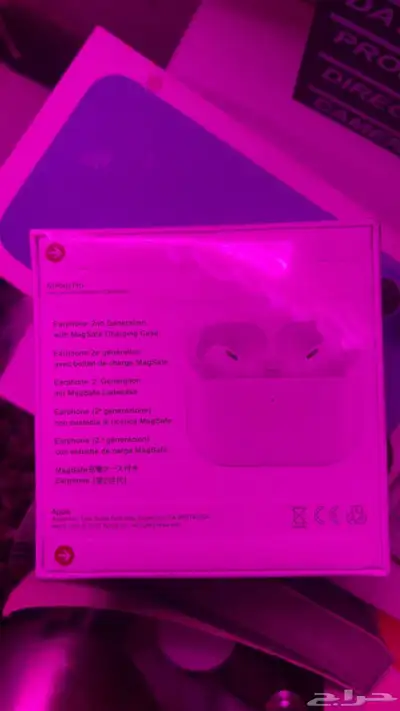 سماعة AirPods Pro 2 أصلية بحالة ممتازة   ضمان وكرتون 1